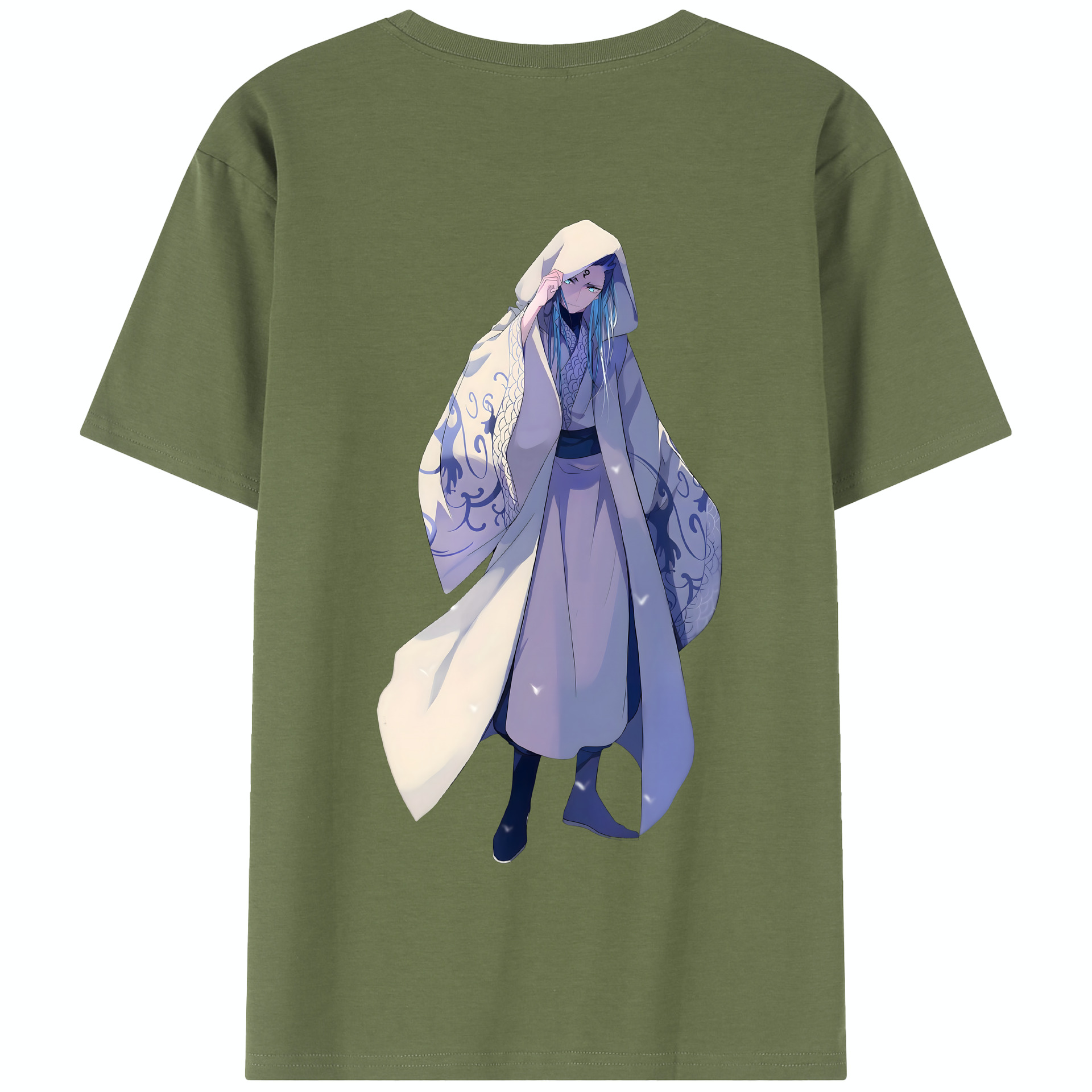 （画像用） Ne Zha 2 ナタ 魔童の大暴れ 綿100％半袖Tシャツ（背面プリント）